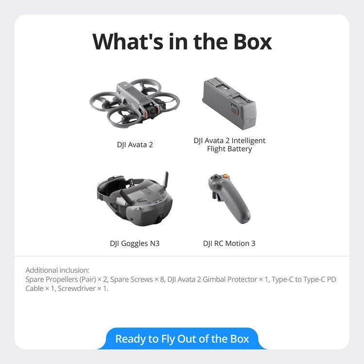 DJI Avata 2 Fly Smart Combo (Single Battery)